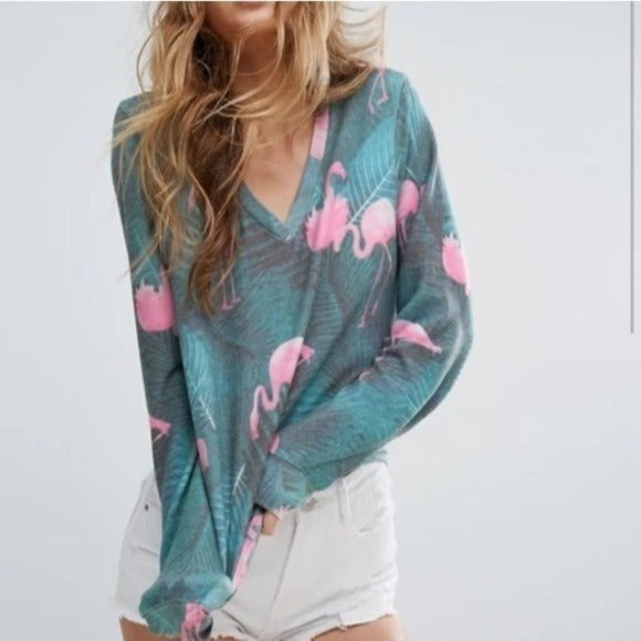Wildfox Tops - SOLD.  Wildfox Miami Palms Baggy Beach Jumper s